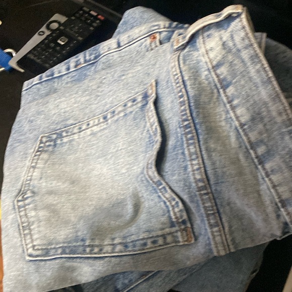 Old navy high rise straight buttonfly jeans destroyed - Picture 3 of 7